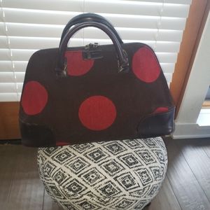 Hartmann Bag Travel Tote Leather Circles